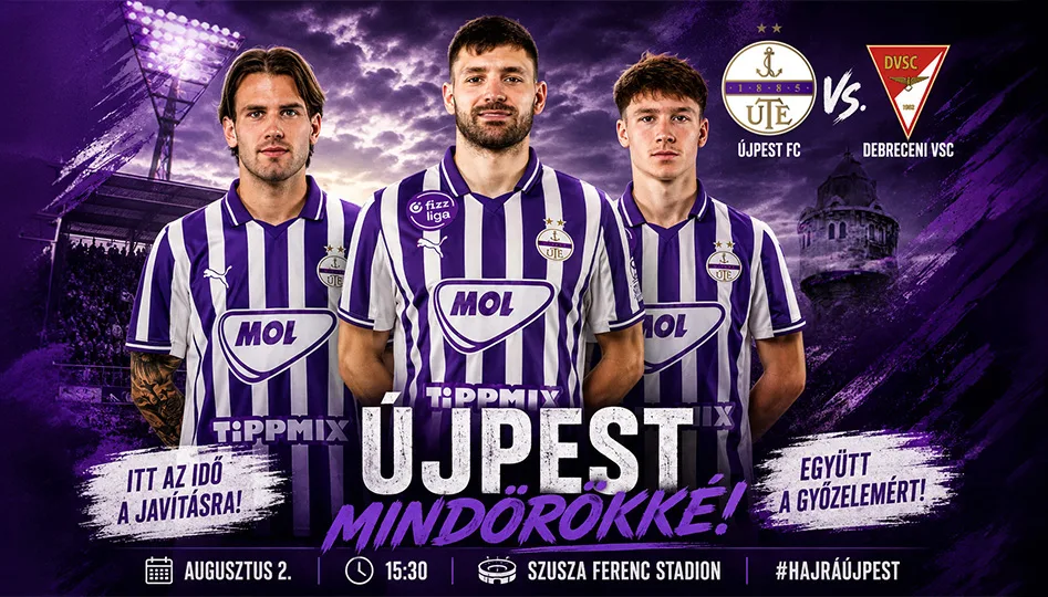Kiemelt: Újpest–Debrecen: a három pont mellett végre játékot is várunk