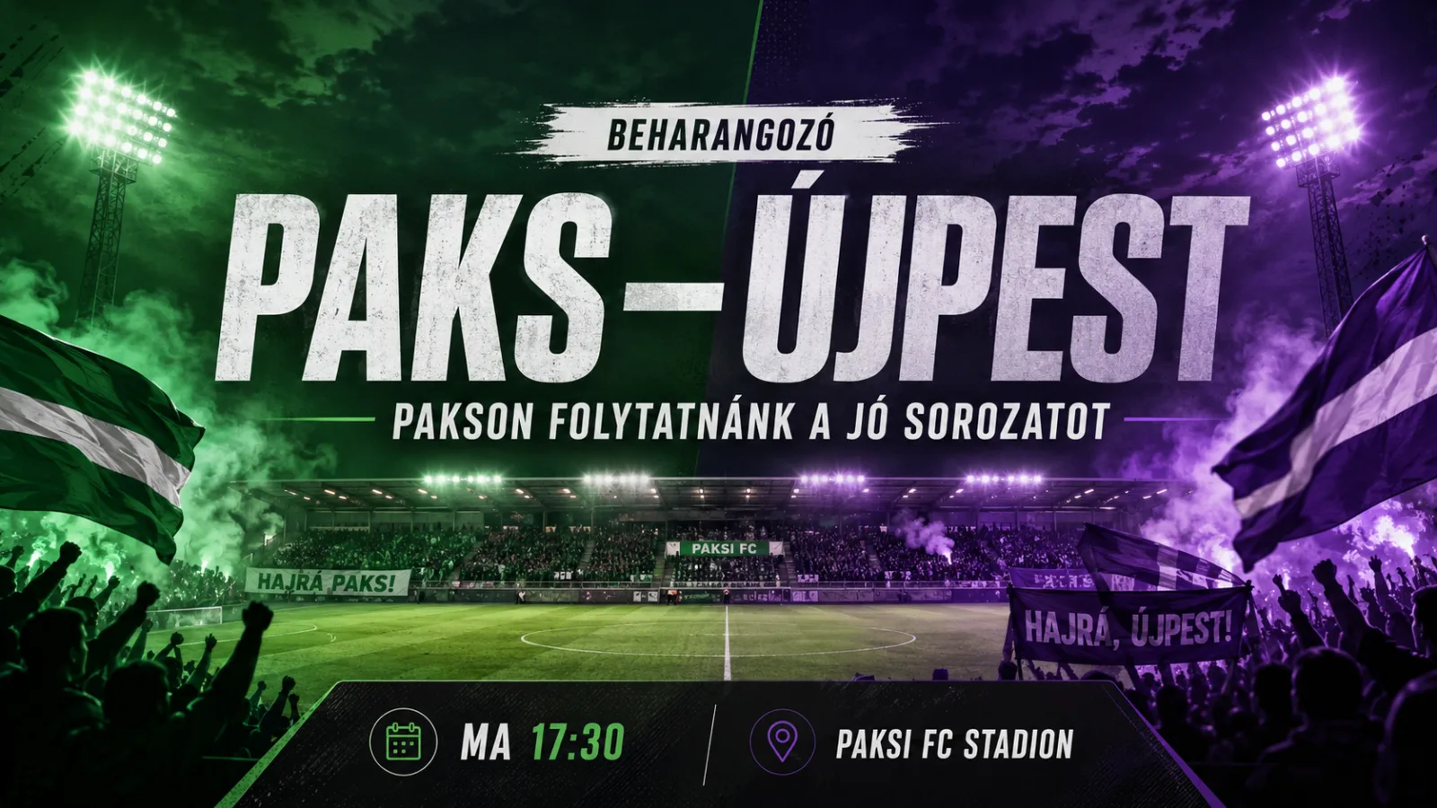 Pakson folytatnánk a jó sorozatot – újabb komoly erőpróba jön